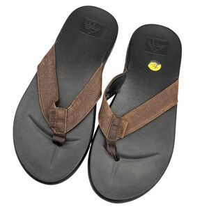 Reef Cushion Phantom LE Leather Sandals  13 Beach Summer Thong Flip Flops Surfer